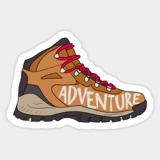 Adventure Hiking Boot Sticker